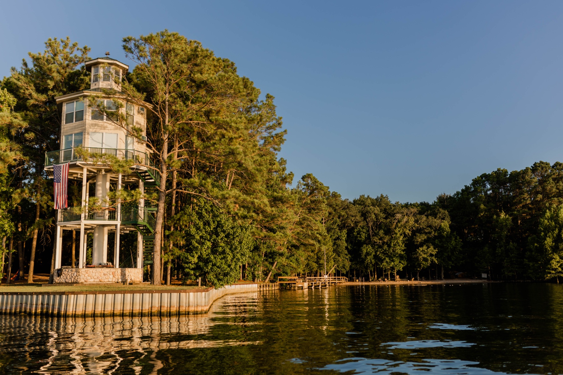 Lookout tower over the cove