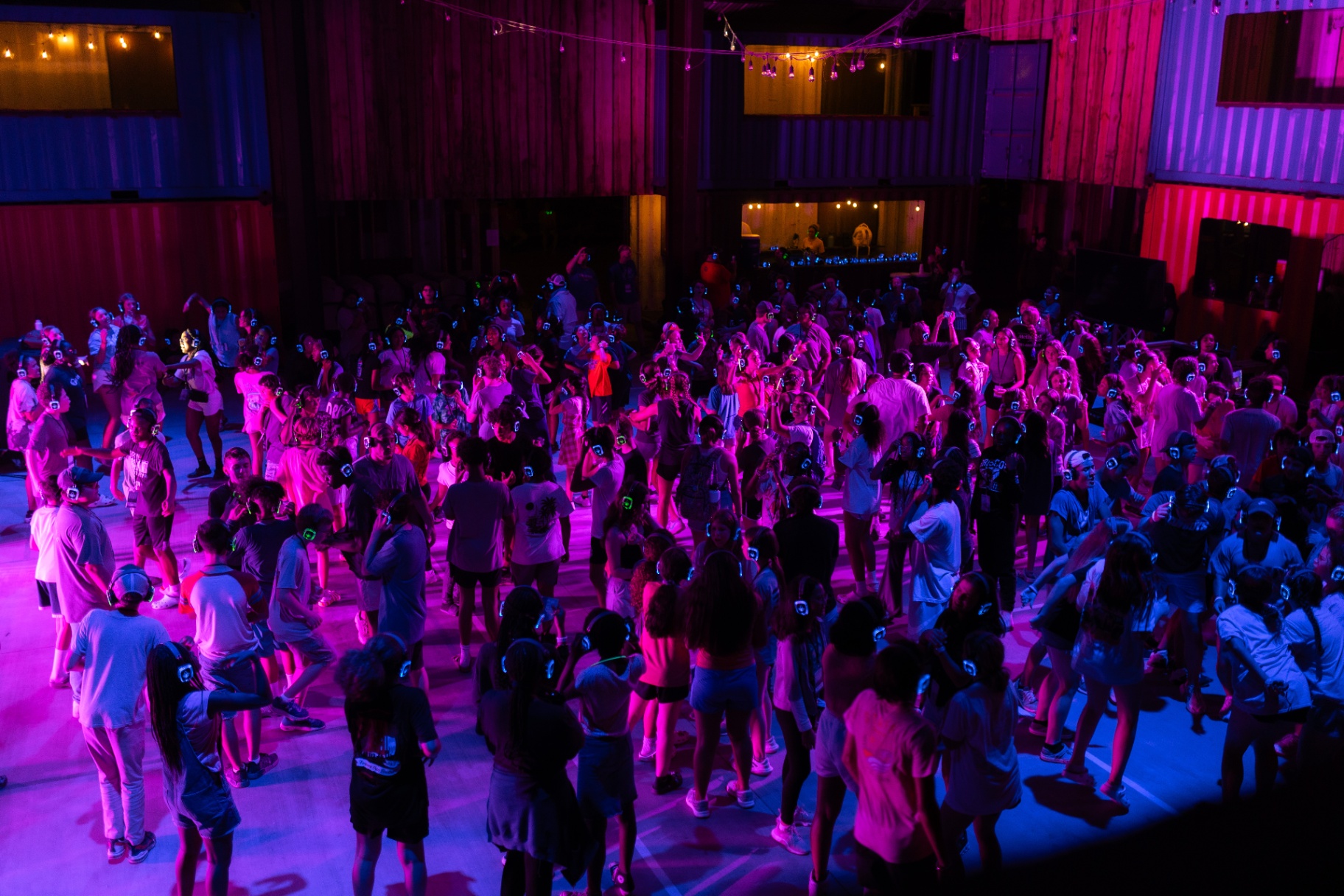 Silent disco night at Boxwoods